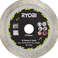 Ryobi RAKCOT03 skæreskiver til multisav Ø76 mm 3 stk.