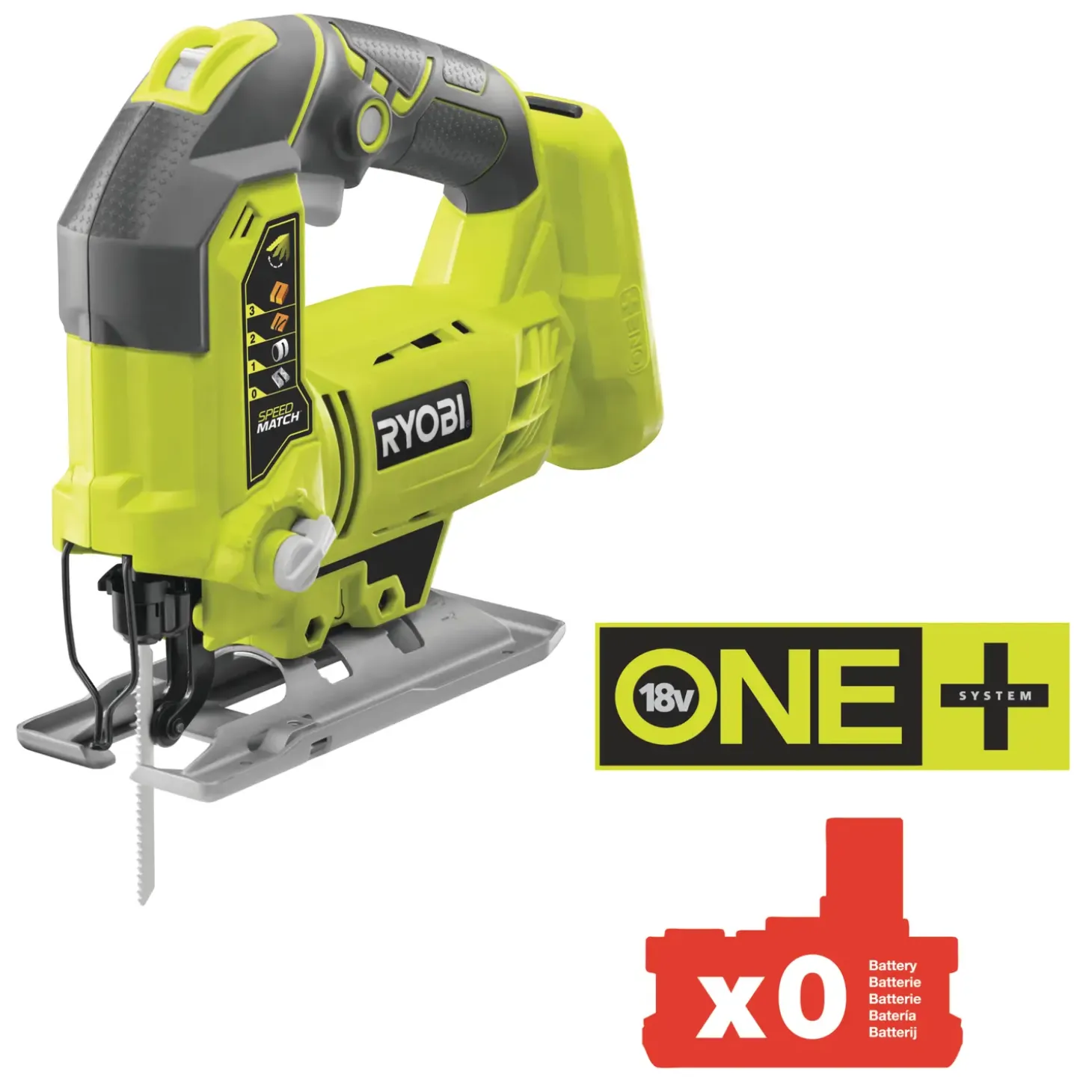 Ryobi R18JS-0 stiksav 18V ONE+ solo
