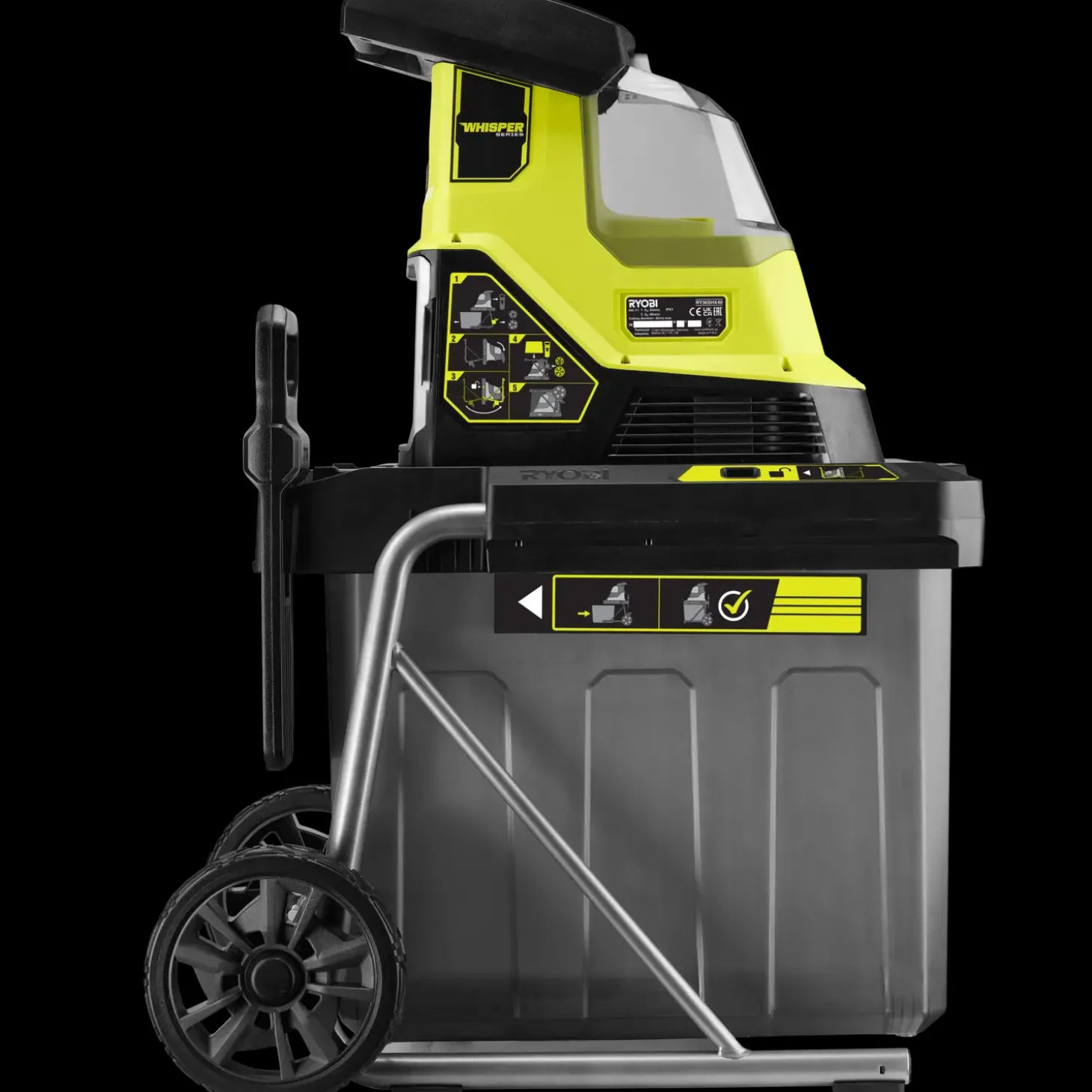 Ryobi RY36SHX40-0 kompostkværn 36V MAX POWER solo