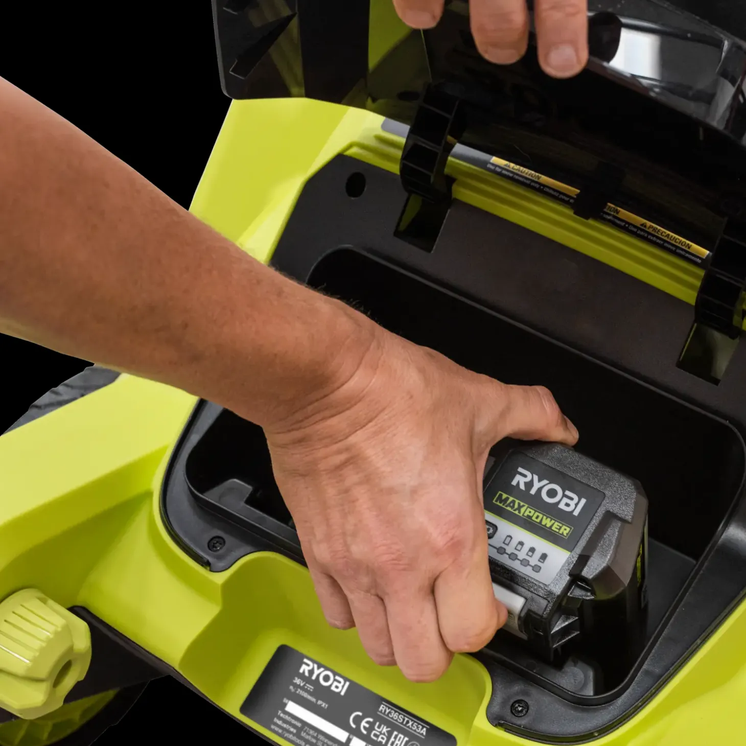 Ryobi RY36STX53A-150 53 cm sneslynge 1x5.0 Ah 36V MAX POWER batteri/lader