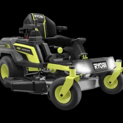 Ryobi RY72ZTRX107-210 72V 107 cm zero turn plæneklipper 2x10 Ah batt.