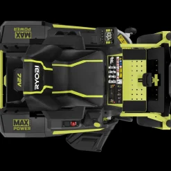 Ryobi RY72ZTRX107-210 72V 107 cm zero turn plæneklipper 2x10 Ah batt.