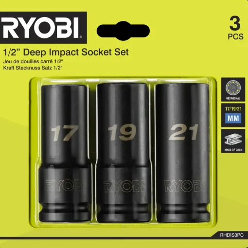 Ryobi slagtoppesæt RHDIS3PC