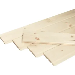 Saunabeklædning granrustik 19x100 mm ubehandlet 3,0 m