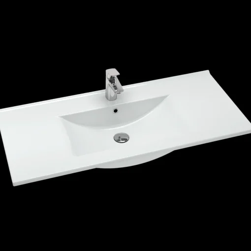 Scanbad Amber Vask 101x45,5 cm porcelæn hvid