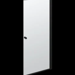 Scanbad brusedør 89x200 cm mat sort