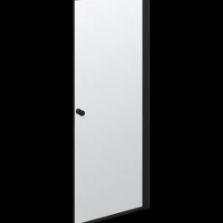 Scanbad brusedør 79x200 cm mat sort
