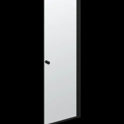 Scanbad brusedør 69x200 cm mat sort