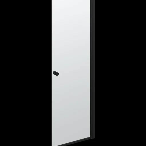 Scanbad brusedør 69x200 cm mat sort