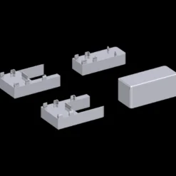 Scanbad Match afstandsstykker 2x6 mm rørgennemføring krom