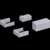 Scanbad Match afstandsstykker 2x6 mm dør/fast væg krom