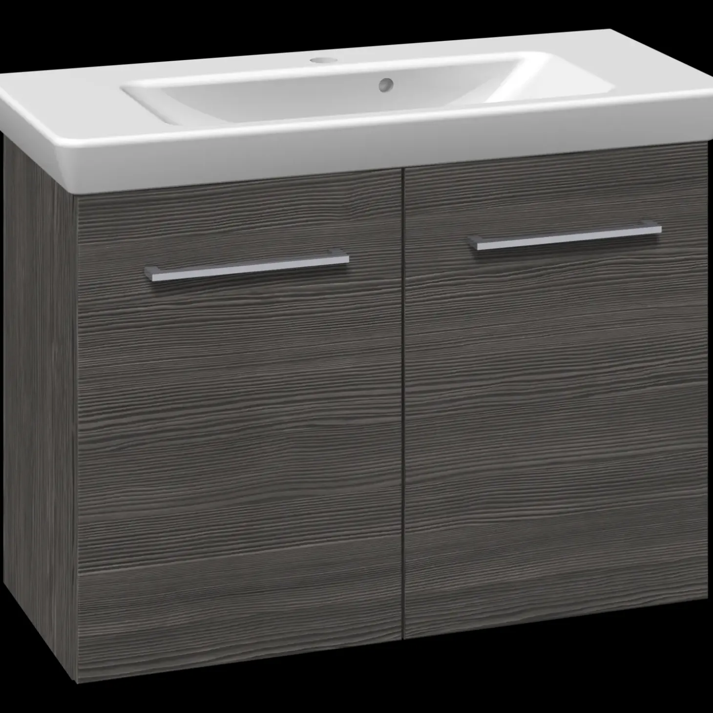 Scanbad Multo vaskeskab m. låger inkl. Lotto vask 85 cm pinegrey