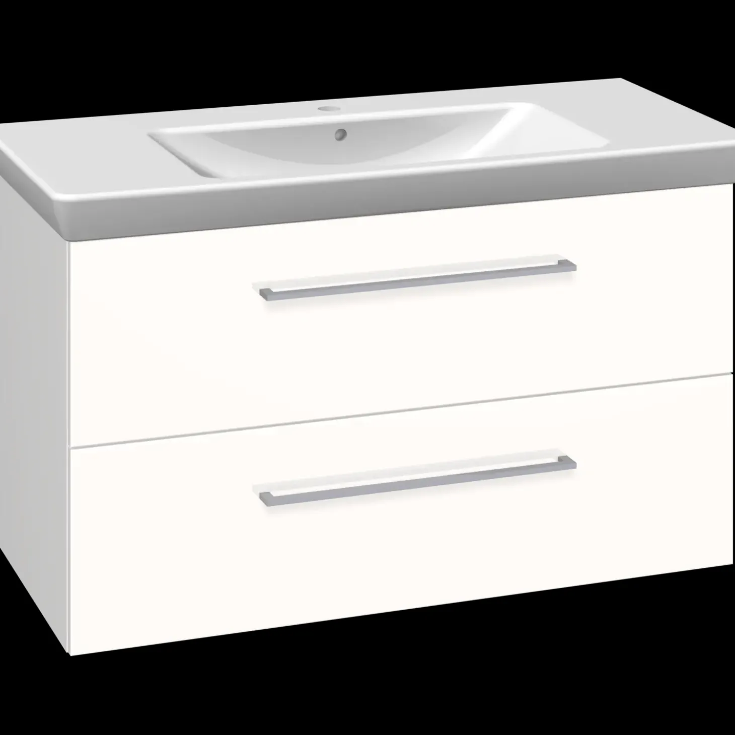 Scanbad Multo+ vaskeskab m/ Lotto XL vask 105 cm hvid højglans