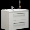 Scanbad Multo+ vaskeskab m/Amber vask 80 cm mat hvid