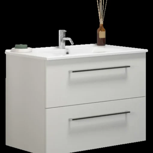 Scanbad Multo+ vaskeskab m/Amber vask 80 cm mat hvid