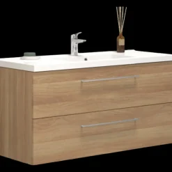 Scanbad Multo vaskeskab m/Aura marmorvask 120x62x45 cm varm eg