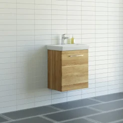 Scanbad Multo vaskeskab m/Lotto vask 55x64,6x38,2 cm varm eg