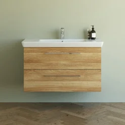 Scanbad Multo+ vaskeskab m/ Lotto XL vask 105 cm varm eg