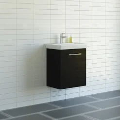 Scanbad Multo+ vaskeskab m/ Lotto vask 55 cm sort struktur