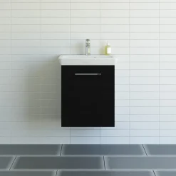 Scanbad Multo+ vaskeskab m/ Lotto vask 55 cm sort struktur