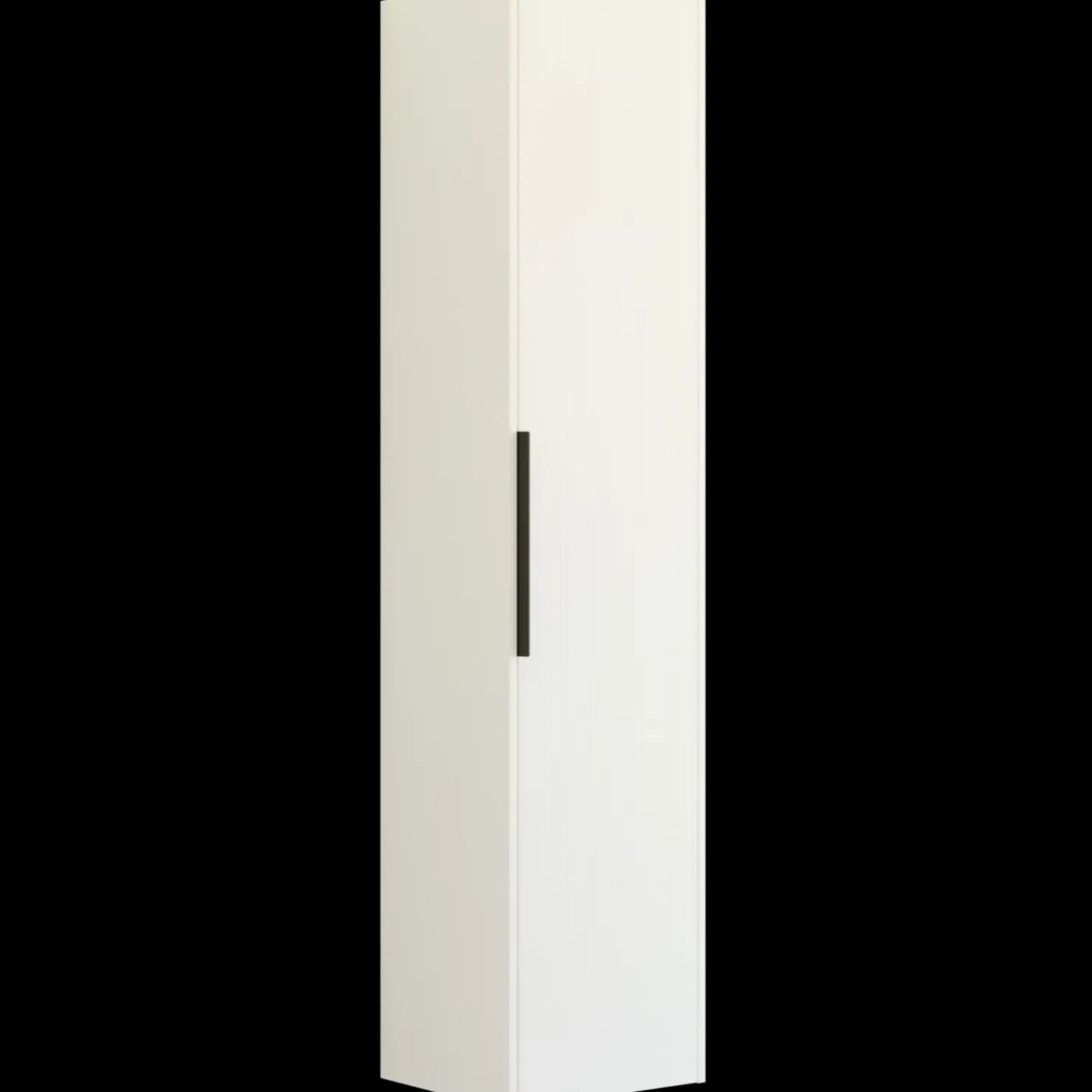 Scanbad NOW højskab m/enkelt låge 176x40x35 cm mat hvid, stribet front