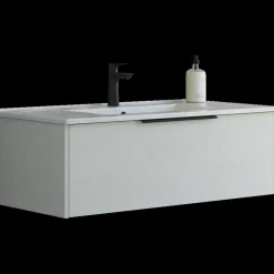 Scanbad NOW vaskeskab m/én skuffe 33,8x61x45,5 mat sand glat front
