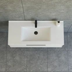 Scanbad NOW vaskeskab m/én skuffe 33,8x61x45,5 mat sand glat front