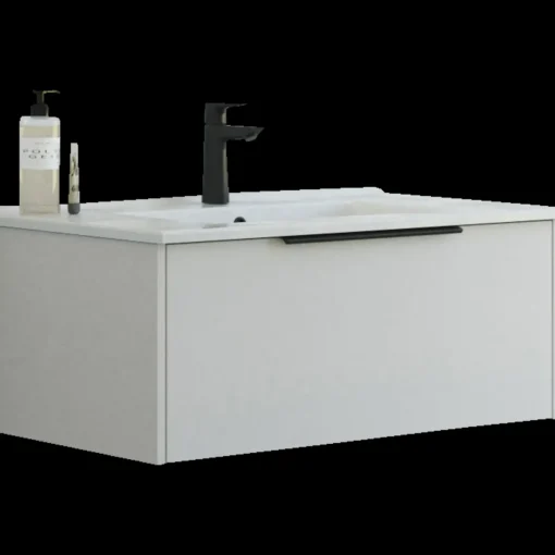 Scanbad NOW vaskeskab m/én skuffe 33,8x61x45,5 mat sand glat front