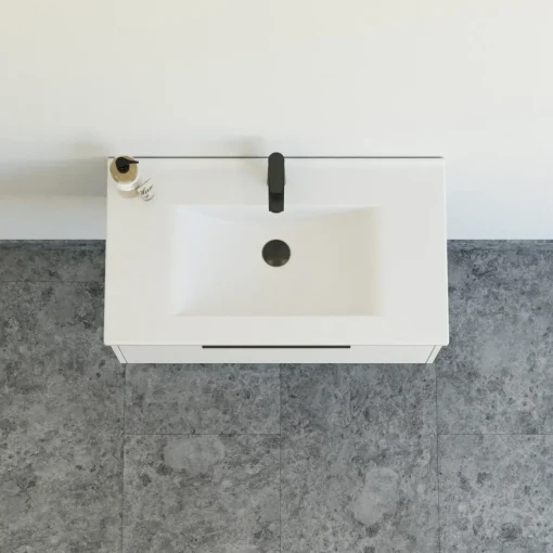 Scanbad NOW vaskeskab m/én skuffe 33,8x61x45,5 mat sand glat front
