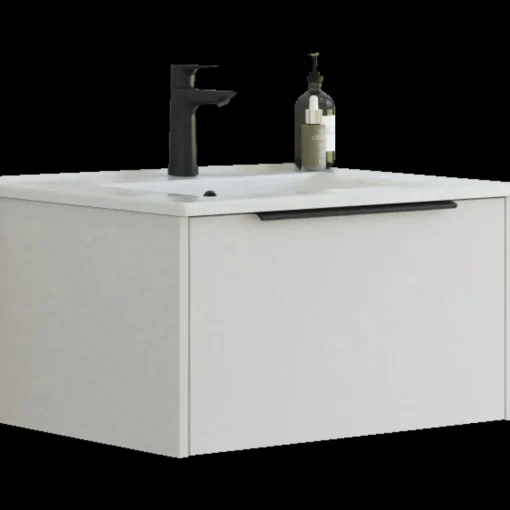 Scanbad NOW vaskeskab m/én skuffe 33,8x61x45,5 mat sand glat front