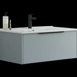 Scanbad NOW vaskeskab m/én skuffe 33,8x61x45,5 mat lyseblå glat front
