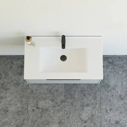 Scanbad NOW vaskeskab m/én skuffe 33,8x61x45,5 mat lyseblå glat front