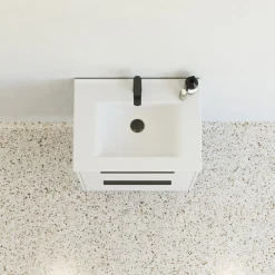 Scanbad NOW vaskeskab m/to skuffer 65,8x81x45,5 cm mat sand glat front