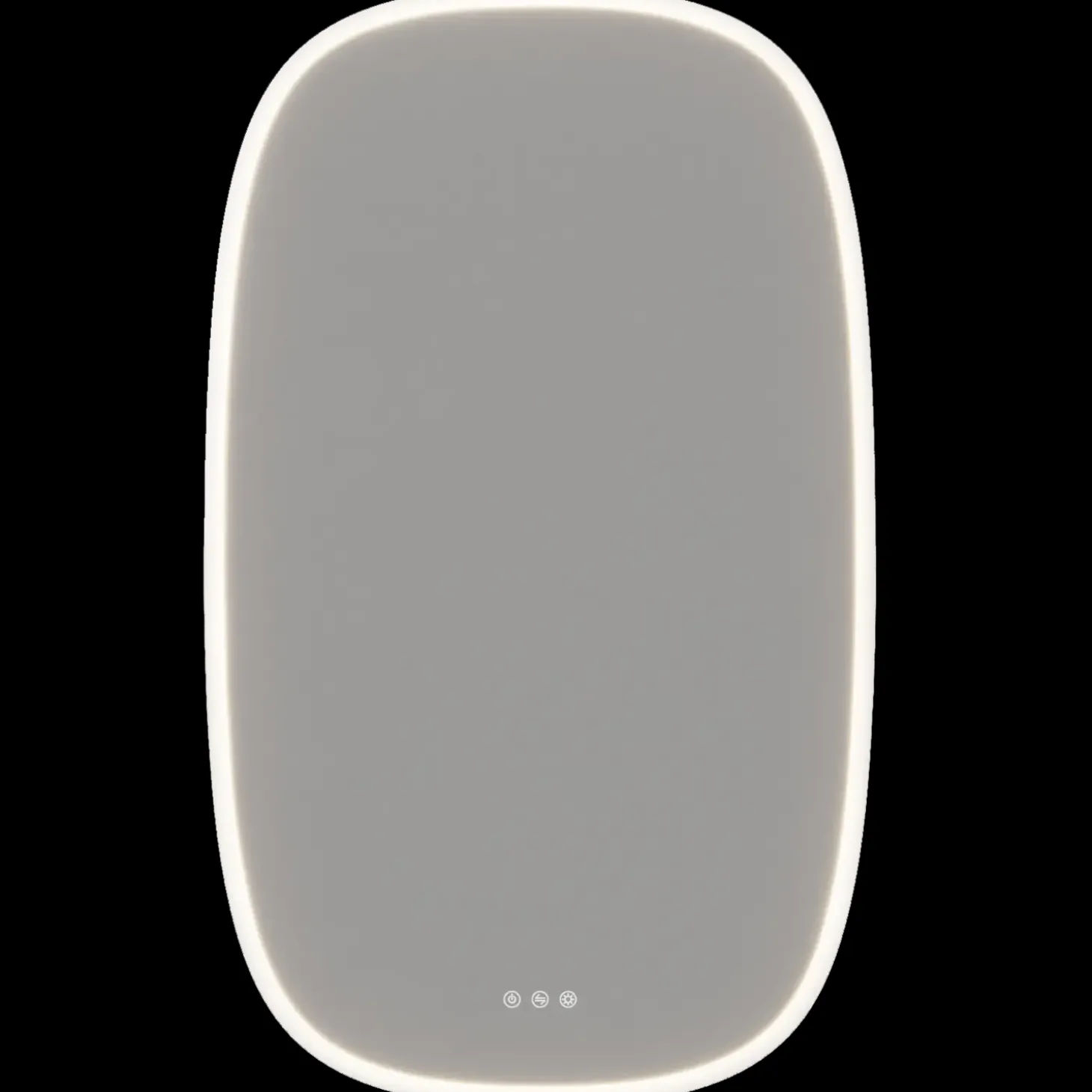 Scanbad Squircle badeværelsesspejl m/lysstyring 100x60x3 cm