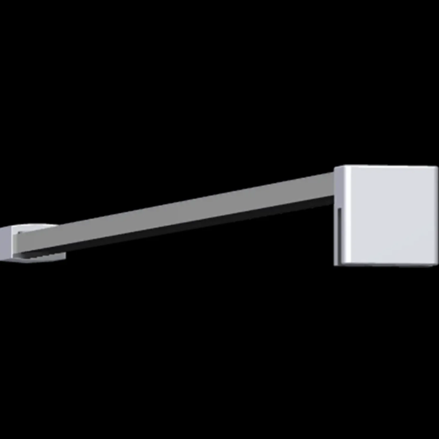 Scanbad stabiliseringsstang 120 cm t/Match D (fast væg)