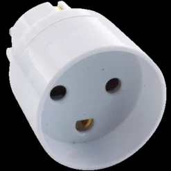 Schuko Adaptor til DK hvid