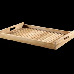 Serveringsbakke teak 38x53x5 cm