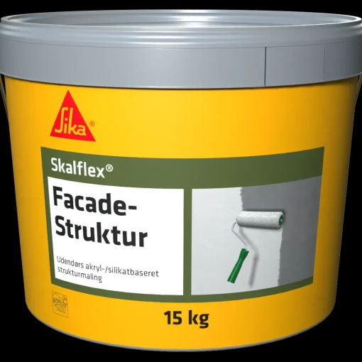 Skalflex facadestruktur fin hvid 15 kg