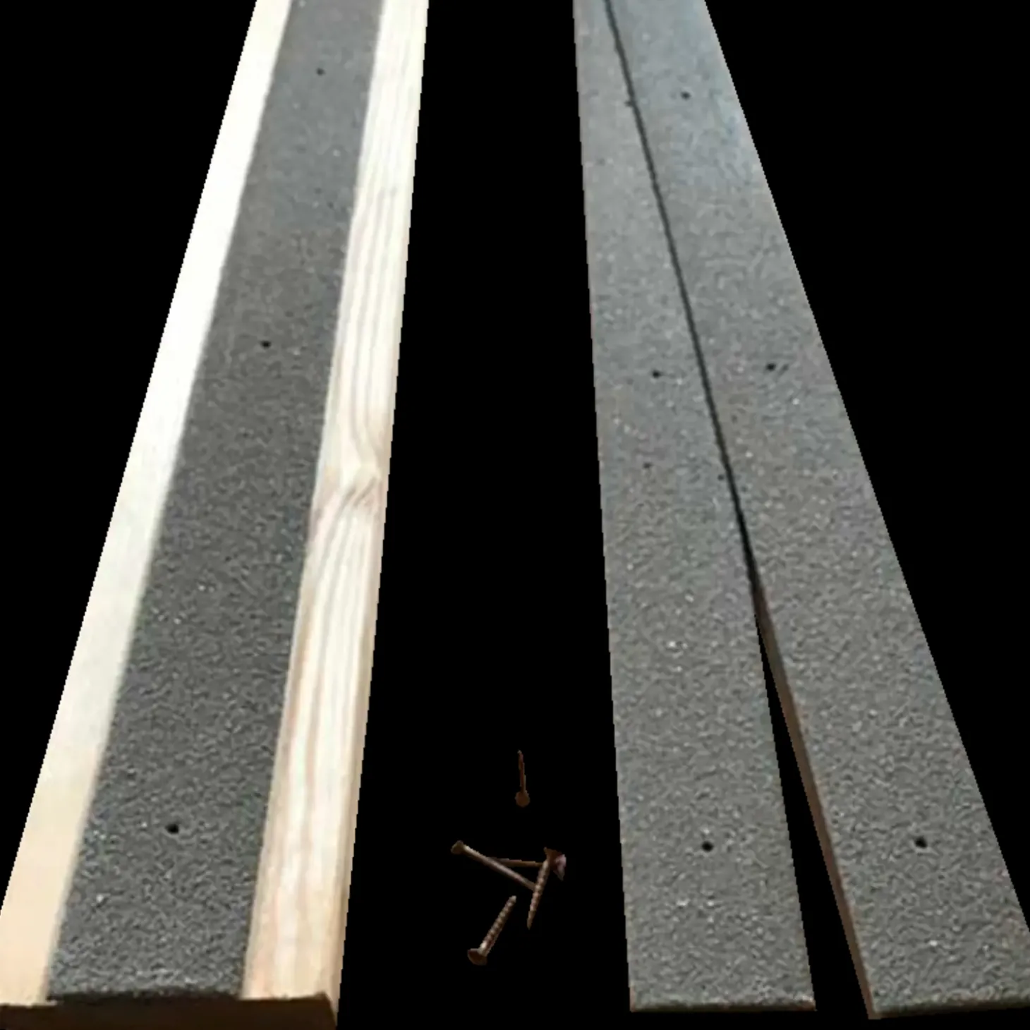 Skridsikker grp liste 50x1000 mm grå