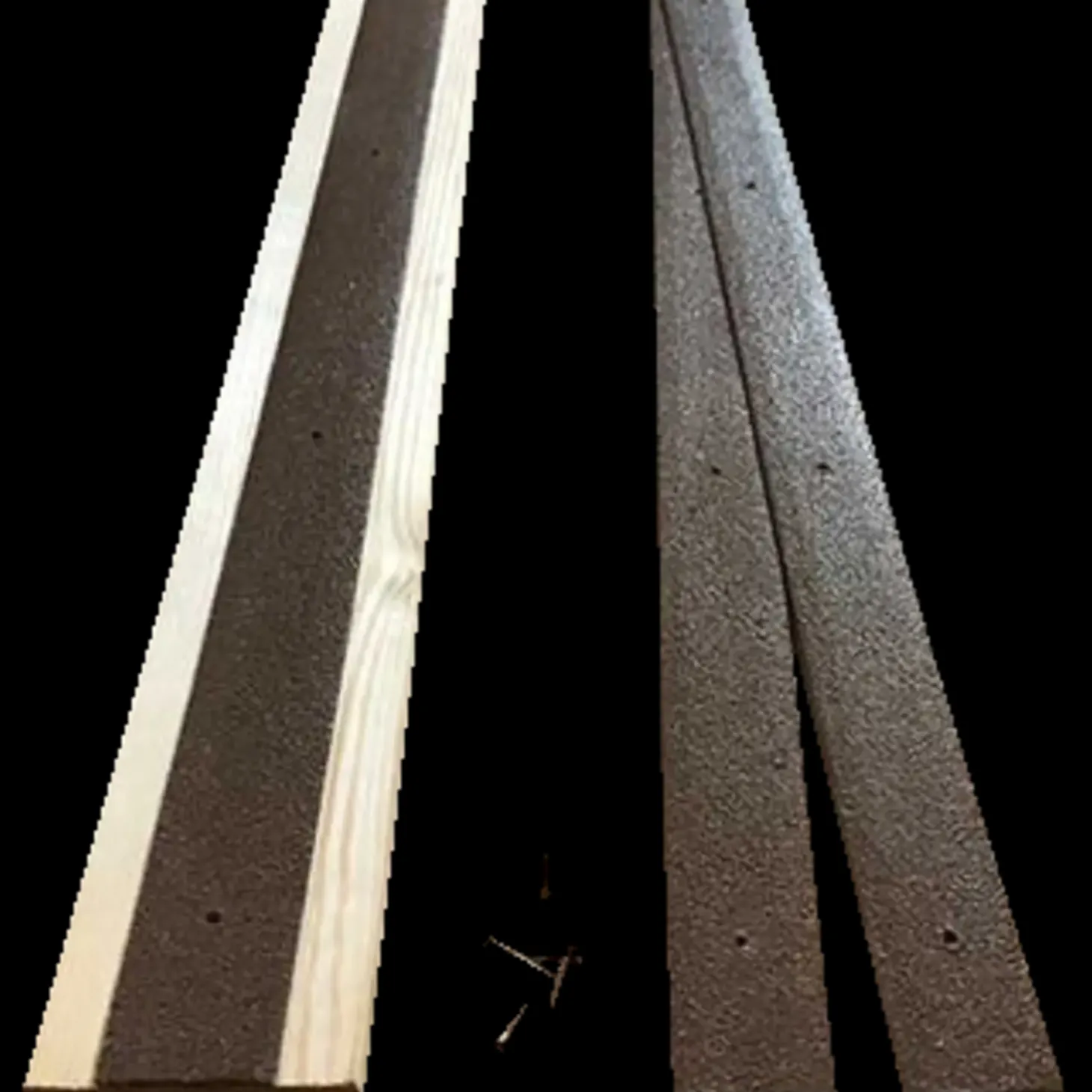 Skridsikker grp liste 50x1000 mm brun