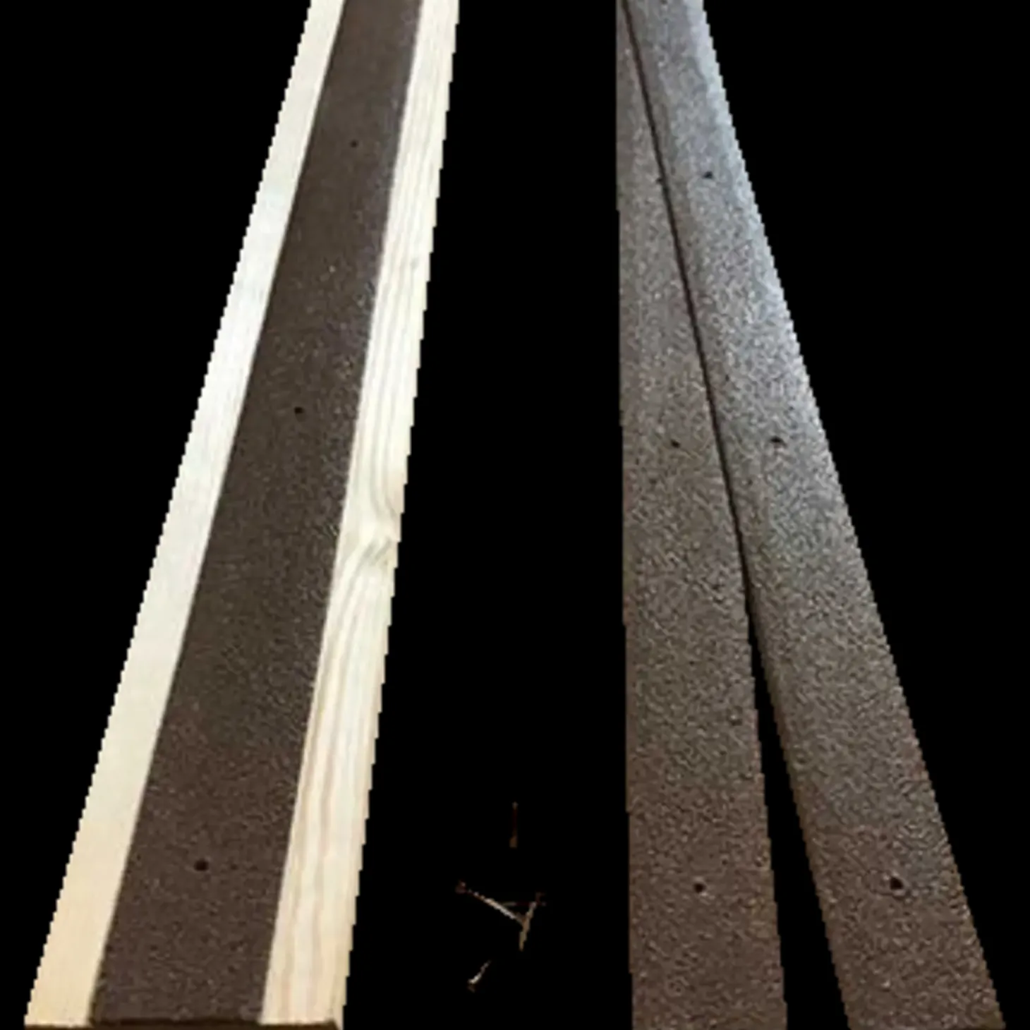 Skridsikker grp liste 50x1000 mm brun