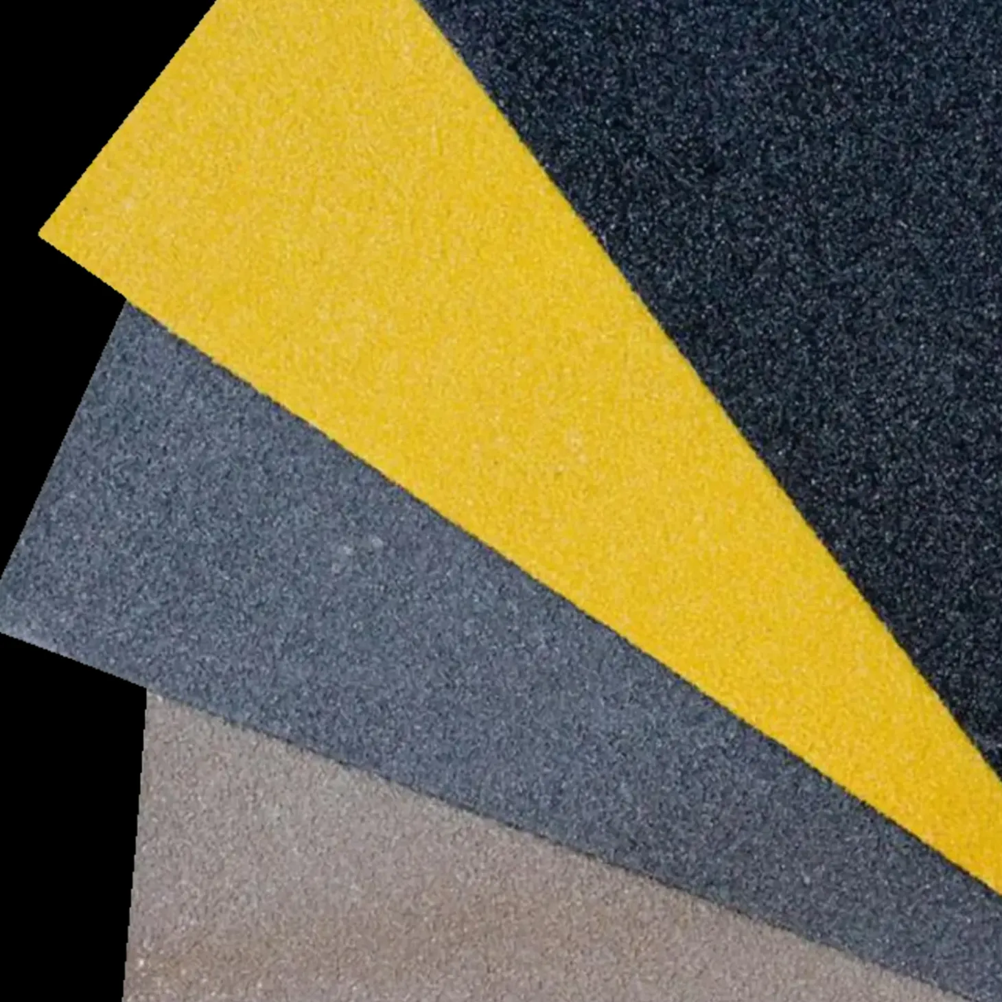 Skridsikker plade grp 750x1000x3,8 mm gul