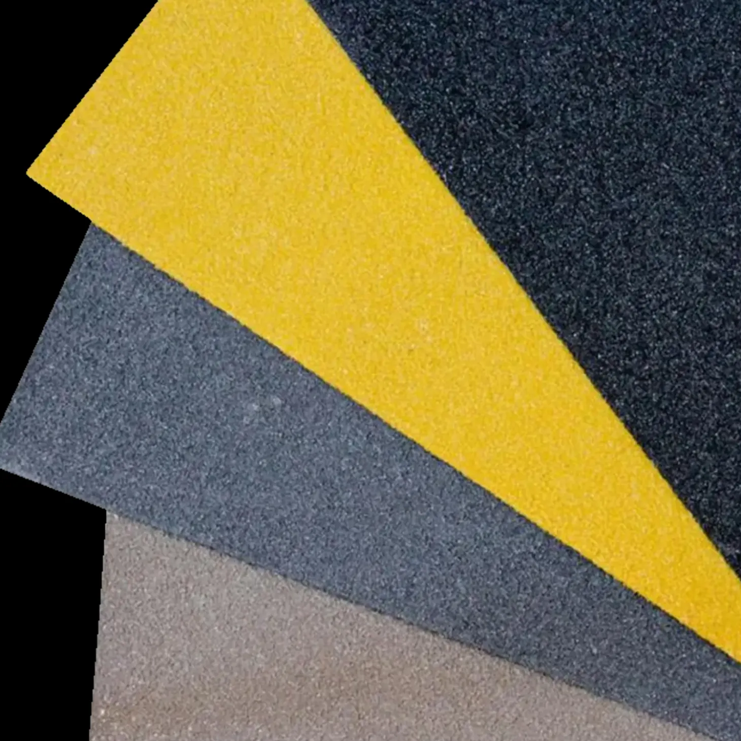 Skridsikker plade grp 750x1000x3,8 mm gul