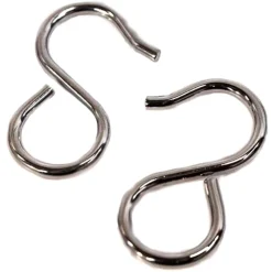 S-kroge Ø19 mm 2 stk forkromet