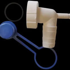 Slangeforskruning t/afløbsslange m/kondensstuds 1"3/4"