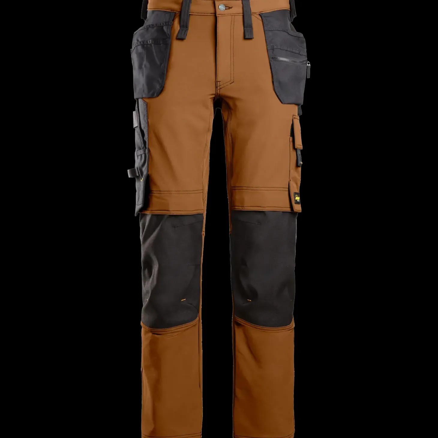 Snickers 6271 fuldstretch arbejdsbukser m/hylserlommer brun/sort str. 52