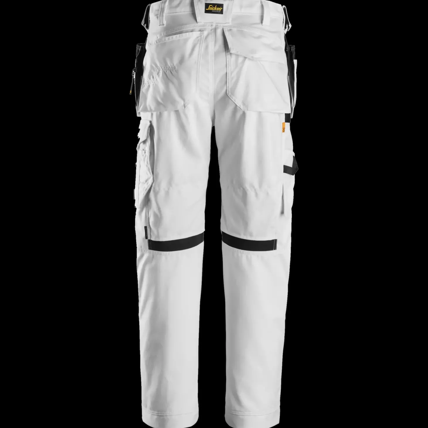 Snickers Allroundwork arbejdsbukser med hylsterlommer Canvas+ stretch hvid str. 52