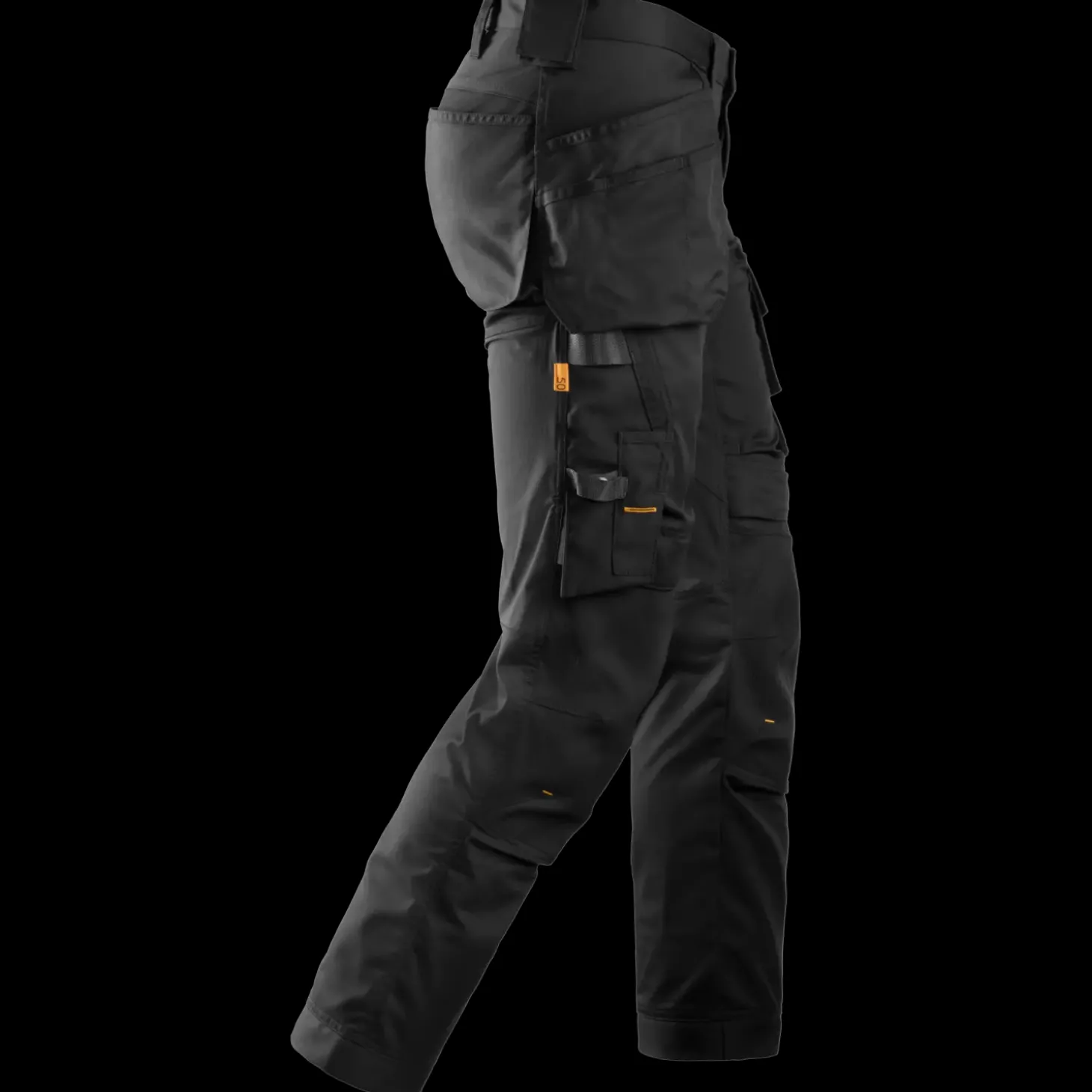Snickers Allroundwork arbejdsbukser med hylsterlommer stretch sort str. 52