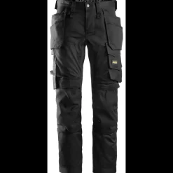 Snickers Allroundwork arbejdsbukser med hylsterlommer stretch sort str. 52