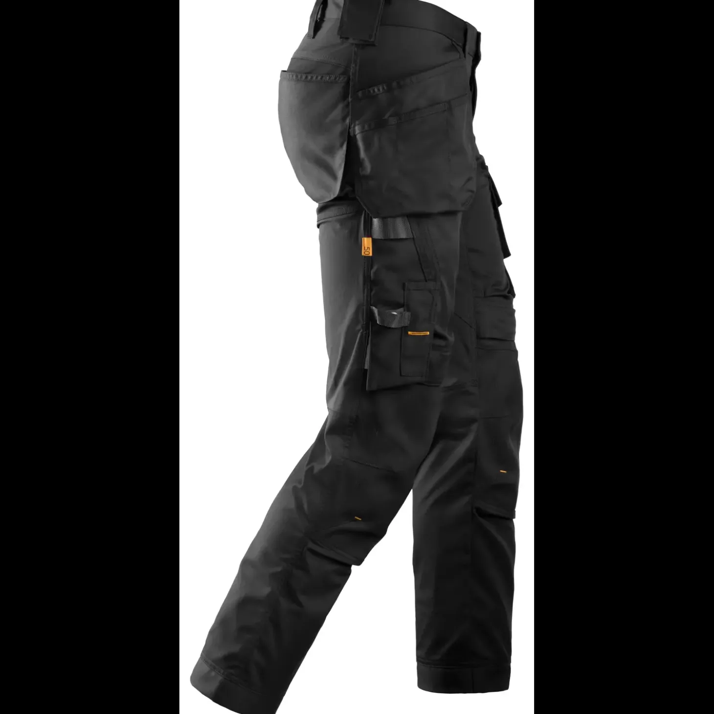 Snickers Allroundwork arbejdsbukser med hylsterlommer stretch sort str. 52